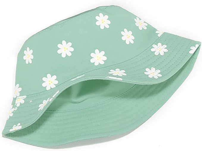 Malaxlx Unisex Bucket Hat Beach Sun Hat Aesthetic Fishing Hat for Men Women Teens, Reversible Double-Side-Wear