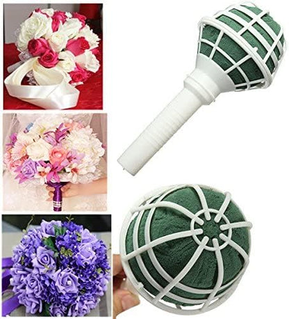ORANGEHOME 6-Pack Bouquet Holder, DIY Wedding Foam Bouquet Handle Bridal Floral Fresh Artificial Flower Holder Decoration