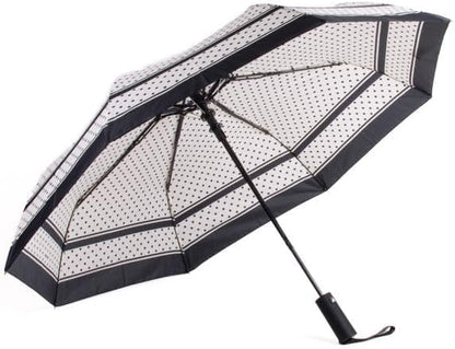 Nollia Windproof Automatic Travel Umbrella, Compact Portable with Reinforced Ribs for Sun & Rain