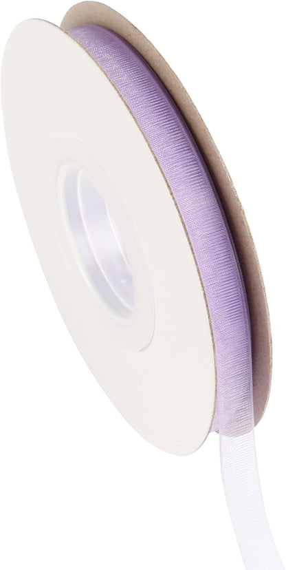 3/8 Inch Lt. Orchid Shimmer Sheer Organza Ribbon Sheer Chiffon Ribbon 50 Yards-Roll Multiple Colors Available for Gift Wrapping Wedding Events Christmas Décor
