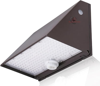 RuggedGrade 120W - Tucana III TunableTech Series - 17,200 Lumens - LED Wall Pack Light with Photocell & Motion Sensor - Color Selectable 3000K/4000K/5000K - Outdoor LED Light - DLC 5.1 Premium