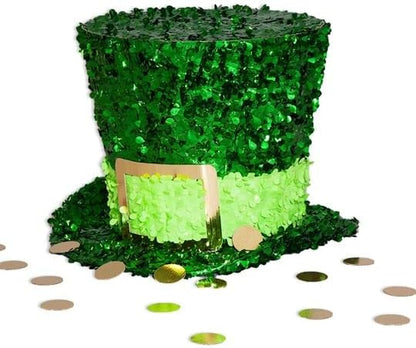 Anderson's Green Metallic Floral Sheeting,15 Ft. Parade Float Decoration for Trailers, Parties, Weddings, Proms, Photo Backdrops & Events – Shiny Fringe Garland for Indoor/Outdoor Use