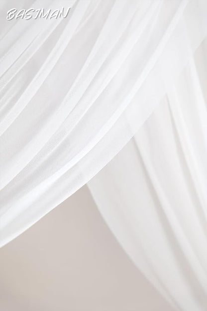 Arch Flowers with Drapes Kit (Pack of 3) for Wedding Ceremony Arbor and Reception Backdrop Decoration Wedding Welcome Signs Floral Birthday Party Decoration