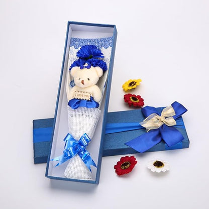 LIYAXI 1-1/2 Inches 50 Yards Blue Satin Ribbon, Solid Fabric Ribbon Roll for Flower Bouquets, Gift Wrapping, Wedding, Handmade Crafts