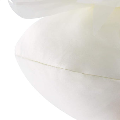 3D Flower Round Throw Pillows Cute Decorative Daisy Sunflower Accent Pillow Modern Farmhouse Elegant Cushion for Bed Couch Chair Car Living Room Christmas Home Decor Gift 12 Inch White