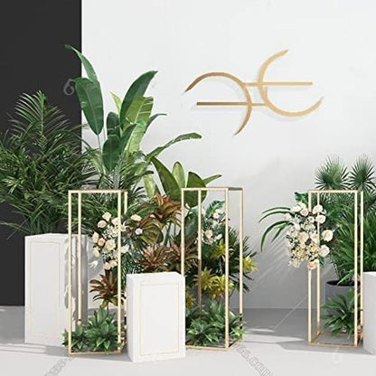 Gold Wedding Flower Stand,Metal Flower Vase,Wedding Centerpieces for Tables Home Birthday Party Event Decoration(10pcs 31.5inch)