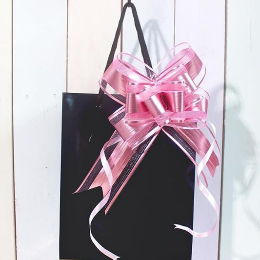WEWILUCK Gift Bows for Presents, Pink Bows for Gift Wrapping, Gift Bows with Ribbon for Weddings, Bridal Showers, and Anniversary Decoration(6 inches, 15PCS)