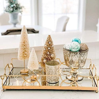 Serene Spaces Living 7" Antique Silver Glass Coupe Vase – Handmade, Vintage –Inspired Silver Vase Adds Elegance to Any Space, Use for Home Décor, Event Centerpieces and Much More, (Pack of 1)