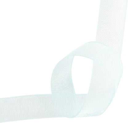 3/8 Inch Aqua Shimmer Sheer Organza Ribbon Sheer Chiffon Ribbon 50 Yards-Roll Multiple Colors Available for Gift Wrapping Wedding Events Christmas Décor