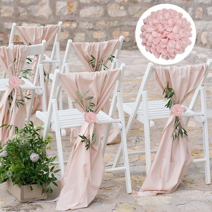 Artificial Flowers, 50pcs Realistic Artificial Rose for DIY Wedding Bouquets Centerpieces Arrangements, Pink Dahlia Flowers with Stem for Bridal Shower Party Home Decorations