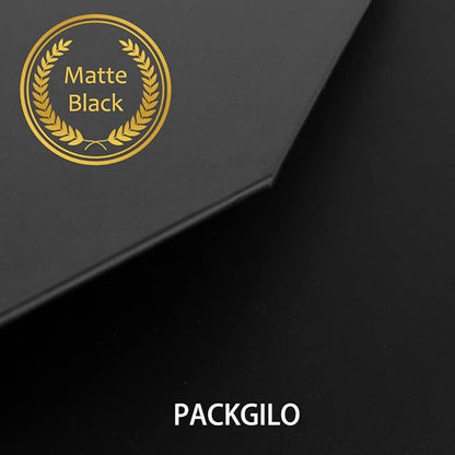 Black Extra Large Gift Box with Lid 4 Pcs 16.5 x 13 x 5.3 Inches, Gift Box large Black Gift Boxes for Presents Clothes Robe Wedding Dress Sweater,Reusable Foldable Bridesmaid Proposal Box（Matte）