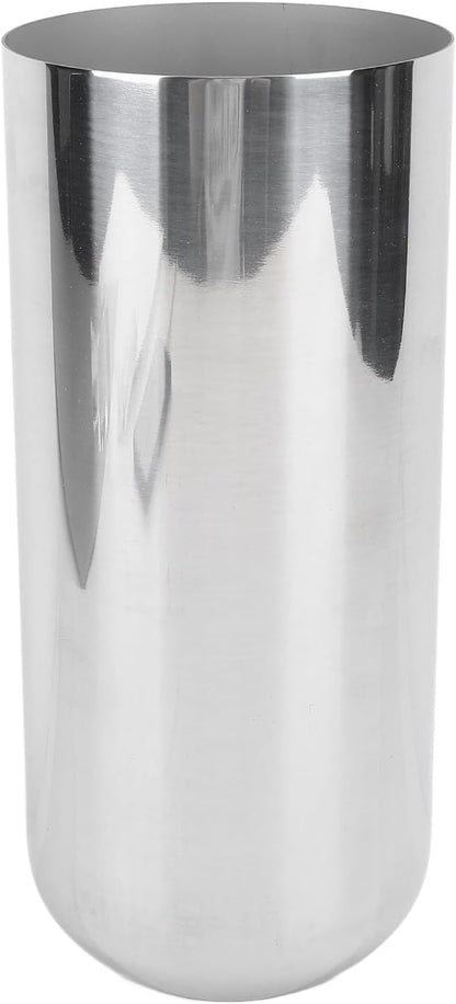 Metal Vase for Flowers Elegant Silver Stainless Steel Centerpiece Home Office Wedding Anniversary Decor 304 Stainless Steel 23x10cm