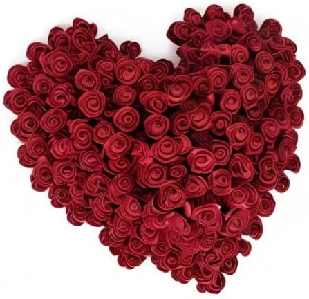 500pcs Burgundy Mini Foam Rose Heads, Artificial Foam Flower Bulk Fake Flower for DIY Crafts Wedding Bouquets Baby Shower Centerpieces Floral Arrangements Party Home Decorations(Burgundy)
