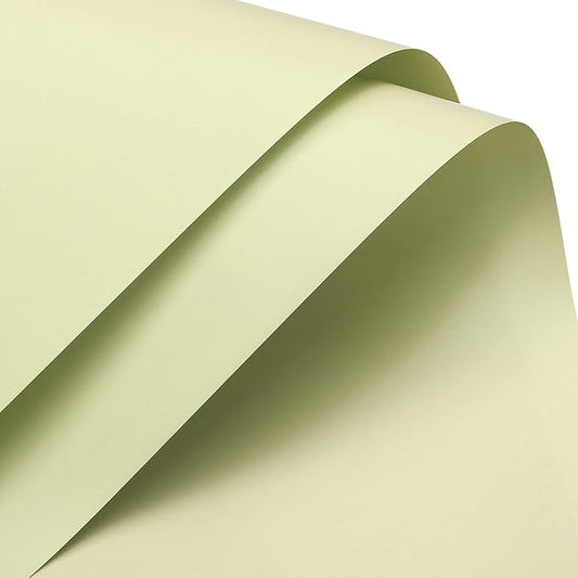 MECCANIXITY 20 Pcs Flower Wrapping Paper 22.8x22.8 Inch Waterproof Florists Wrapping Paper for Florist Bouquet Supplies, DIY Crafts, Gift/Gift Box Packaging Milk Green