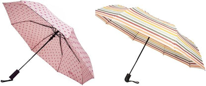 Nollia Windproof Automatic Travel Umbrella, Compact Portable with Reinforced Ribs for Sun & Rain