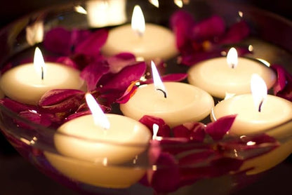 D'light Online Set of 72 Large 3 Inch Floating Candles Bulk Pack for Events, Centerpieces at Weddings, Spa, Pool, Home Décor, for Cylinder Vases, Special Occasions and Decor (Ivory)