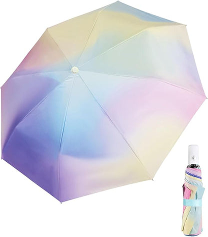 YumSur Compact Travel Umbrella - Windproof, Reinforced Canopy, Tested in 60mph Winds, Strong Reinforced Windproof Umbrella, One Touch Auto Open/Close for Men & Women