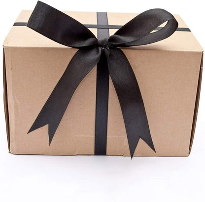 LIUYAXI Black Double Faced Satin Ribbon, 1-1/2" X Continuous 50 Yards, Ribbons Perfect for Gift Wrapping Wedding DIY Craft Bow Making & Other Projects