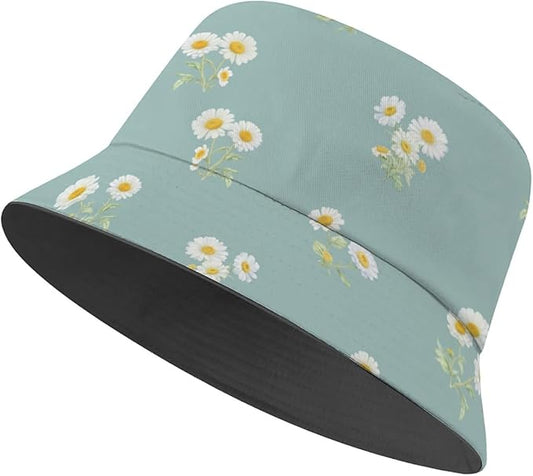 Bucket Hat for Women Men Unisex Sun Cap Packable Outdoor Fisherman Hat Headwear,Reversible Double-Side-Wear