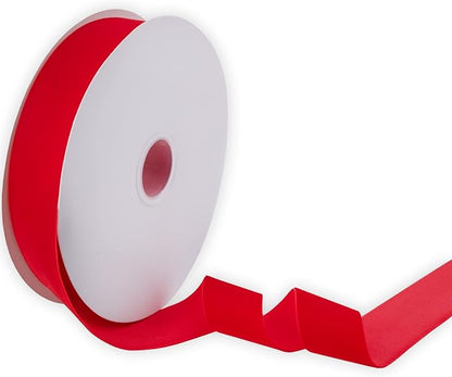 Nylon Velvet Ribbon Single Faced,1 1/2 Inch X 25Yards Spool (Red)