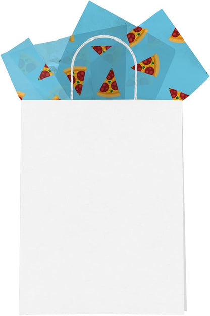 Pizza Printed Tissue Paper for Gift Bags or Boxes and Wrapping - Food Bulk Decorative Art Tissue Paper for Packaging and Gifting | 24 Sheets 20" x 30"