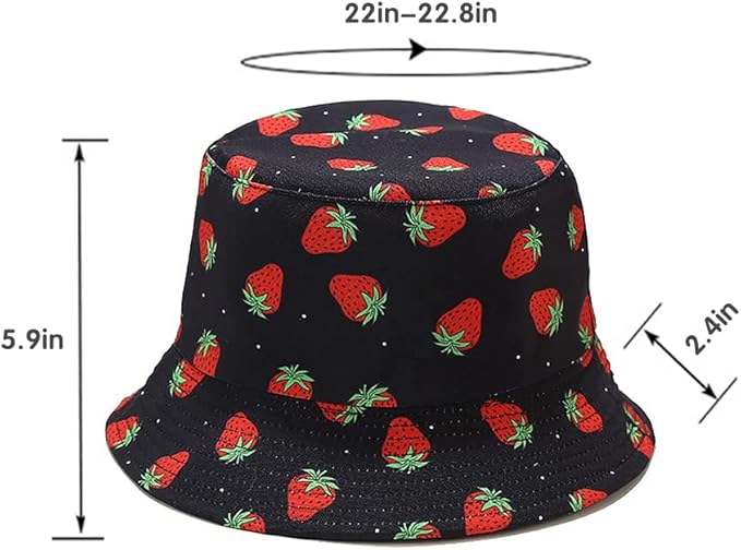 Malaxlx Unisex Bucket Hat Beach Sun Hat Aesthetic Fishing Hat for Men Women Teens, Reversible Double-Side-Wear
