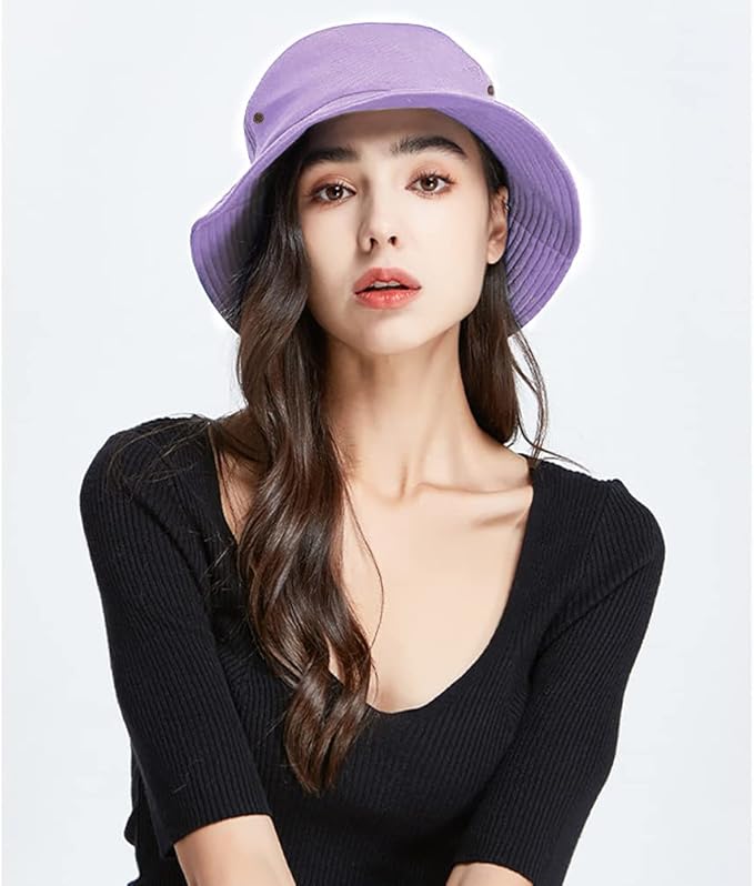 Malaxlx Unisex Bucket Hat Summer UPF 50+ Sun Protection Outdoor Beach Fishing Travel Hiking Hat