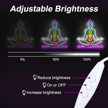 Aura Cleansing Neon Sign, Aura Clean Led Sign, Isha Yoga Neon Light, Meditation Led Light, Vipassana Wall Art, Mindfulness Home Wall, Pilates Studio Art Yoga Lover Gift, Psychic Chakras Healing Exercise