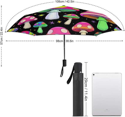 3 Fold Car Umbrella Folding Portable Automatic Umbrella Sunny Rain Sunscreen