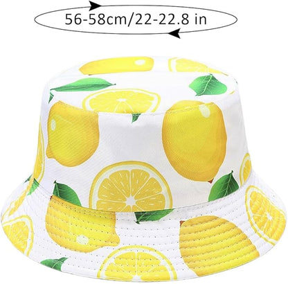 Malaxlx Unisex Bucket Hat Beach Sun Hat Aesthetic Fishing Hat for Men Women Teens, Reversible Double-Side-Wear
