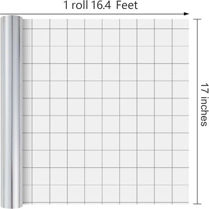 Merture Metallic Silver Wrapping Paper Roll - 17 In X 16.4 Ft(23.3 sq.ft.) Solid Color Silver Gift Wrap with Cutting Lines for Christmas, Wedding, Birthday, Valentines Day, Mothers Day, Baby Shower