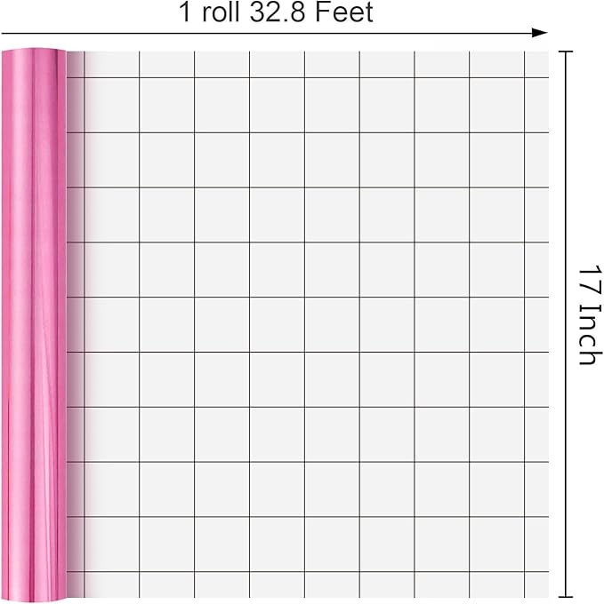 Merture Dark Pink Wrapping Paper Roll - 17 In X 33 Ft(46.5 sq.ft.) Metallic Dark Pink Solid Color Gift Wrap with Grid Cutting Lines for Valentines Day, Mothers Day, Wedding, Baby Shower, Birthday, Christmas