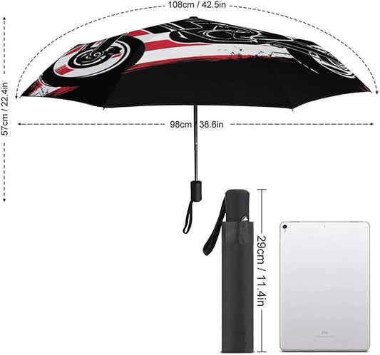 Fashion 3 Fold Sunny Rain Sunscreen Umbrella Portable Automatic Umbrella