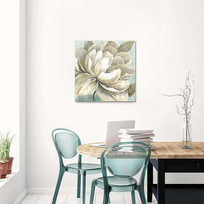 summer melody Vintage Floral Canvas Wall Art - Modern Peony Painting Abstract Botanical Picture Prints Traditional Flower Artwork for Bedroom Living Room
