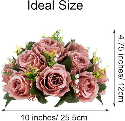 Flower Centerpieces for Wedding Tables: Wedding Table Decorations Dusty Rose Flower Balls Centerpieces for Engagement Cerebration Party Center Pieces 6 Packs