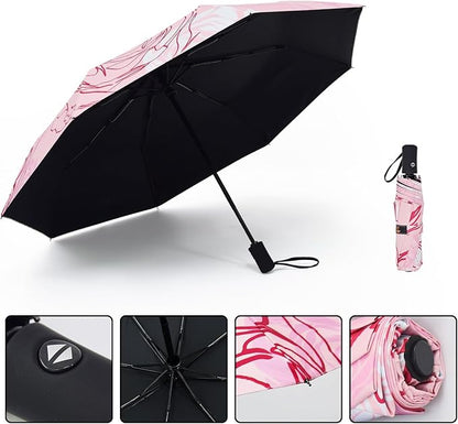 SY COMPACT Travel Umbrella Windproof Automatic Umbrellas Small Compact UV Sun Protection Factory Outlet Umbrella