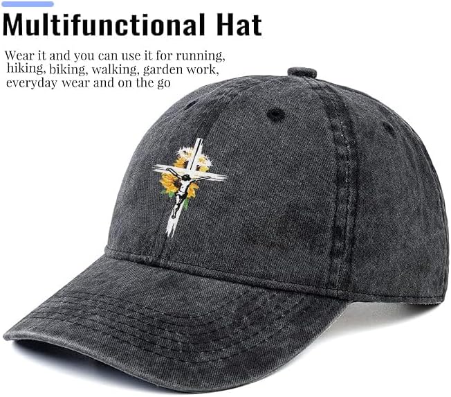 Baseball Caps for Men Women Washed Cotton Vintage Hats Adjustable Cool Fitted Ball Caps Truck Dad Hats Runnung Hiking