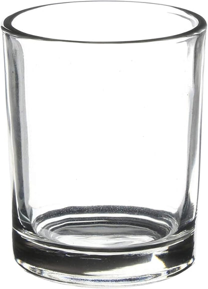 WGV Tea Light Votive Candle Holder 2x2.4, Clear Tiny Utility Cylinder Glass Vase, Small Planter Terrarium for Home Accent Decor, 24 Pieces