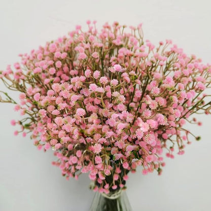 Bringsine Baby Breath Gypsophila Deco Pink Colour Artificial Flowers for Wedding 40 Pieces/lot
