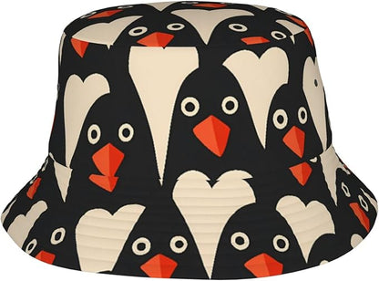 Christmas Navy Blue Tree Bucket Hat Novelty Sun Hats Trendy Fisherman Cap for Men and Women