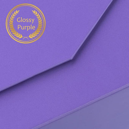 1 Pack Purple Gift Box with Lids Small 12 x 8 x 2.7 Inches Clothes Gift Boxes for Presents Shirt Gift Boxes with Ribbon Magnetic Gift Box Bulk Cute Box for Packaging (Glossy Surface)