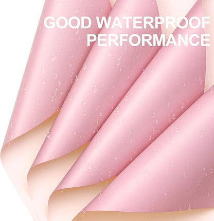 WRAPAHOLIC 20 Sheets Flower Wrapping Paper - 22.4 x 22.4 inch Light Pink Color Water-Resistant Floral Bouquet Wrapping Paper, Florist Supplies Packaging for Wedding Birthday Gift DIY