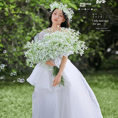 Bringsine Baby Breath Gypsophila Deco White Colour Artificial Flowers for Wedding 30 Pieces/lot