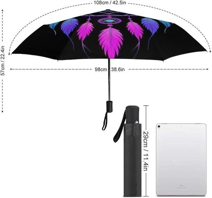 Fashion 3 Fold Sunny Rain Sunscreen Umbrella Portable Automatic Umbrella