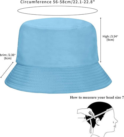 Rosoz 1 & 2 Pack Bucket Hat for Women Men Summer Travel Beach Sun Hat Outdoor Cap Unisex Bucket Hats