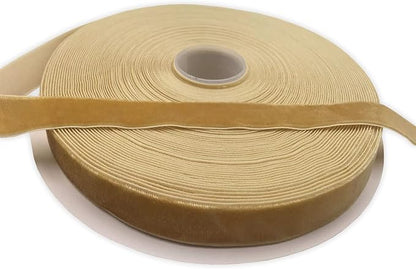 Vintage Gold Velvet Ribbon Single Faced,5/8 Inch X 25Yards Spool