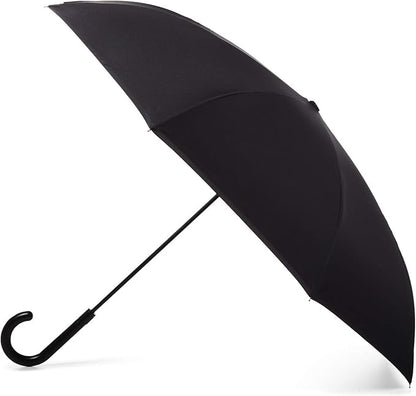 Totes Auto Reverse Close Windproof Stick Inbrella with Water Repellent Protection