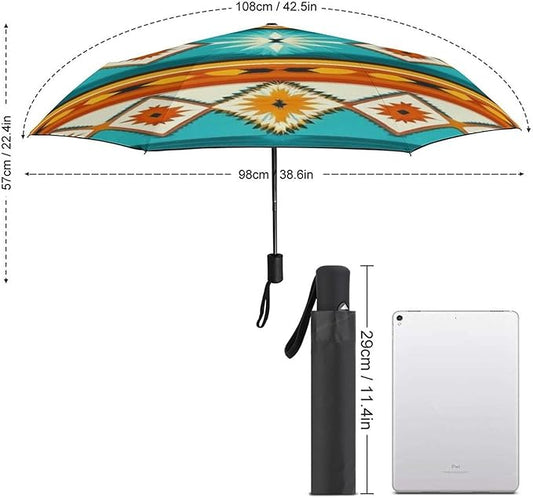 3 Fold Car Umbrella Folding Portable Automatic Umbrella Sunny Rain Sunscreen