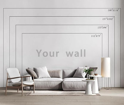 PYFFYP- Space Wallpaper Cartoon Planet Wallpaper murals for Nursery Kids Bedroom(Not Peel and Stick)