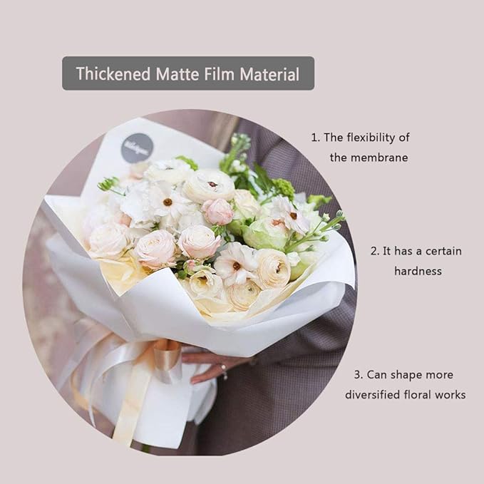 FWSA WRAPS Flower Wrapping Paper Roll Korean Floral Bouquet Packing Supplies Waterproof Fresh Flowers Gift Packaging Marterials (COLOR 2)